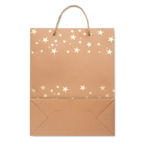 SPARKLE Ünnepi kraftpapír ajándéktasak arany 