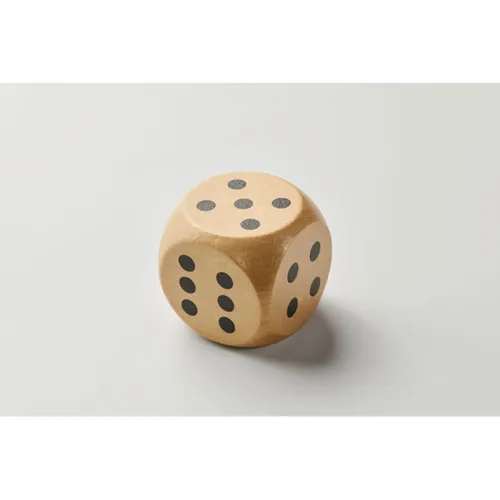 DADO Schima fa dobókocka 5 cm Barna 