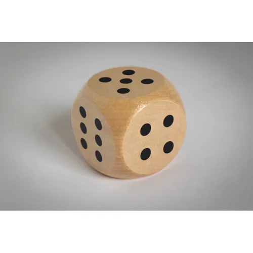 DADO Schima fa dobókocka 5 cm Barna 