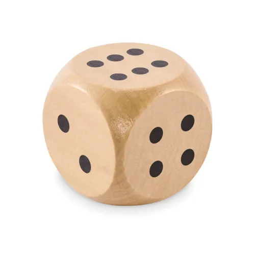 DADO Schima fa dobókocka 5 cm Barna 