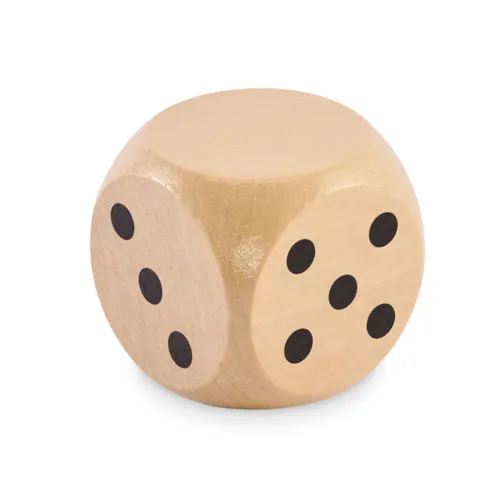 DADO Schima fa dobókocka 5 cm Barna 