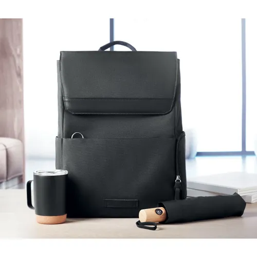 DAEGU LAP 600D RPET laptop hátizsák Fekete 