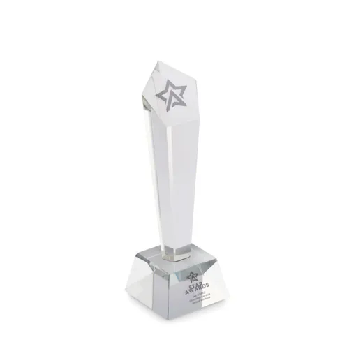 DIAWARD Kristály díj ajándékdobozban Áttetsző 