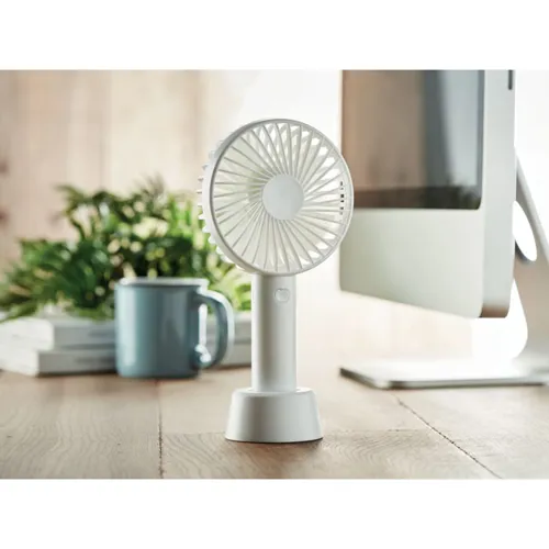 DINI USB ventilátor állvánnyal Fehér 