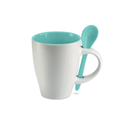DUAL Csésze kiskanállal, 250 ml Kék 