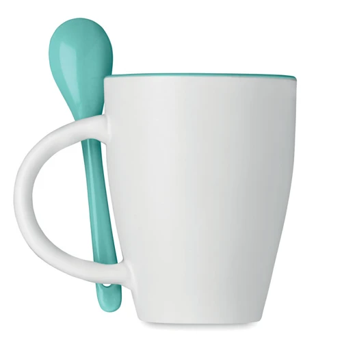 DUAL Csésze kiskanállal, 250 ml Kék 