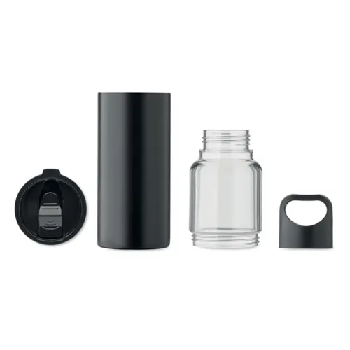 DUALUSE 2 az 1-ben palack 610 ml Fekete 