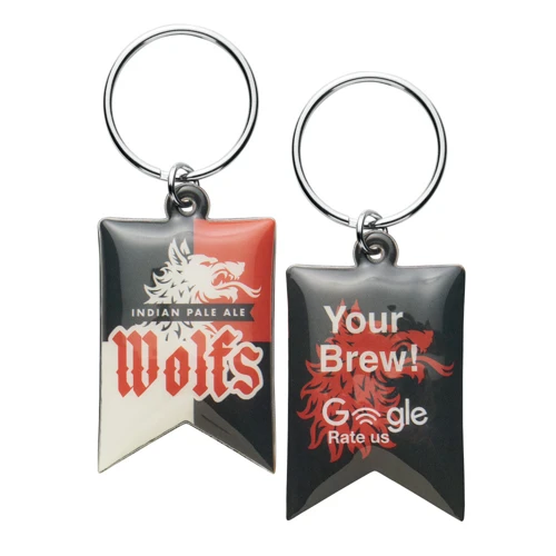 Egyedi formájú, 4 szín kolor NFC kulcstartó puha PVC-ből.  