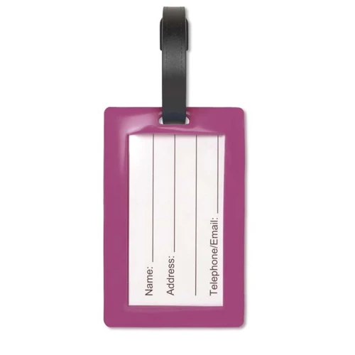 Egyedi formájú, puha PVC poggyászcímke (max. 10x10 cm)  