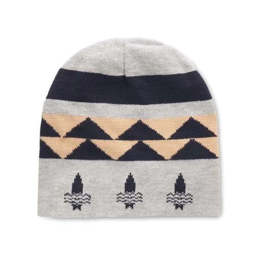 Egyedi mintás, RPET jacquard kötött sapka.  