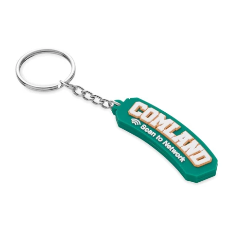Egyedi PVC gumi NFC kulcstartó az Ön logójával az egyik oldalon.  