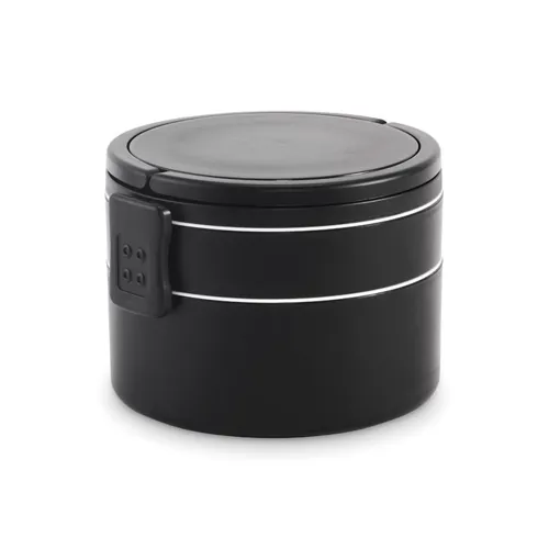 ENSALA PP kétszintes ételdoboz 950 ml Fekete 