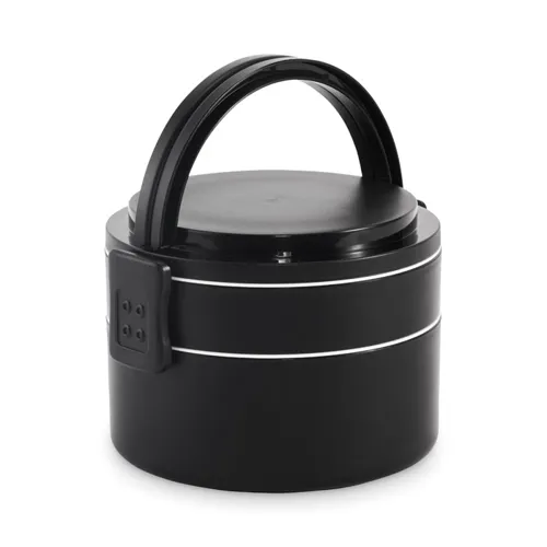 ENSALA PP kétszintes ételdoboz 950 ml Fekete 