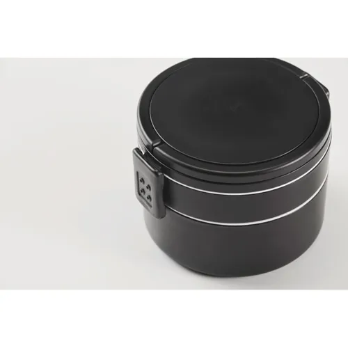 ENSALA PP kétszintes ételdoboz 950 ml Fekete 