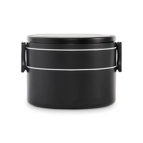 ENSALA PP kétszintes ételdoboz 950 ml Fekete 
