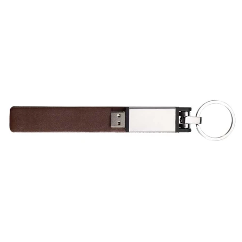 Fém USB pendrive bőr borítással 1-64GB.  