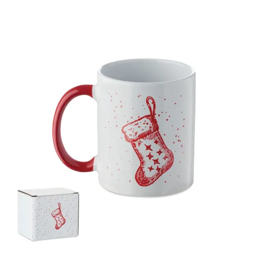 FESTIMUG Karácsonyi kerámia bögre 300ml Piros 