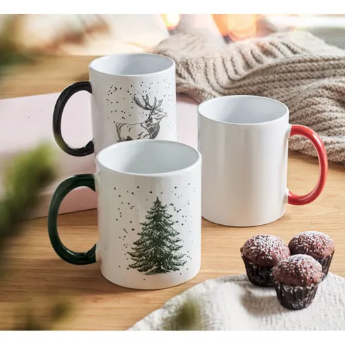 FESTIMUG Karácsonyi kerámia bögre 300ml Piros 