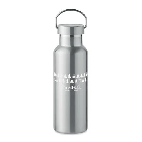 FLORENCE Duplafalú palack 500 ml Matt Ezüst 