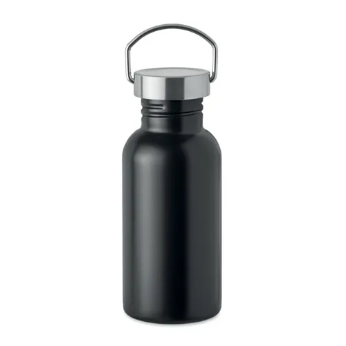 FLORENCE SING Szimplafalú palack 500 ml Fekete 