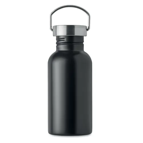 FLORENCE SING Szimplafalú palack 500 ml Fekete 