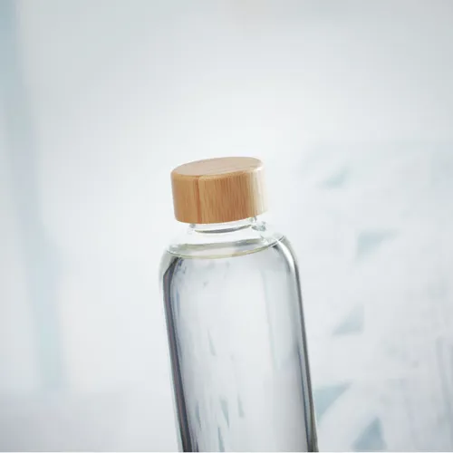 FRISIAN Palack bambuszfedéllel, 650 ml Áttetsző 