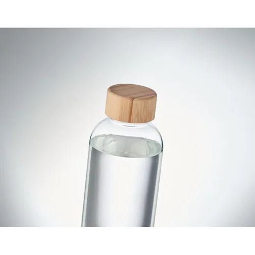 FRISIAN Palack bambuszfedéllel, 650 ml Áttetsző 