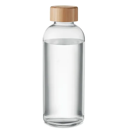 FRISIAN Palack bambuszfedéllel, 650 ml Áttetsző 