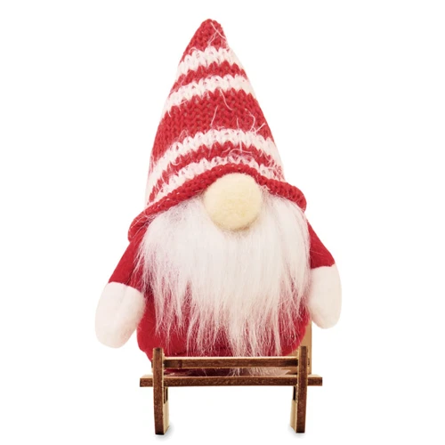 FROSTY SLEIGH Manó fa szánon Piros 