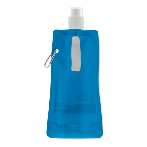 GATES Összehajth. vizes palack 480ml Áttetsző Kék 