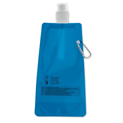 GATES Összehajth. vizes palack 480ml Áttetsző Kék 