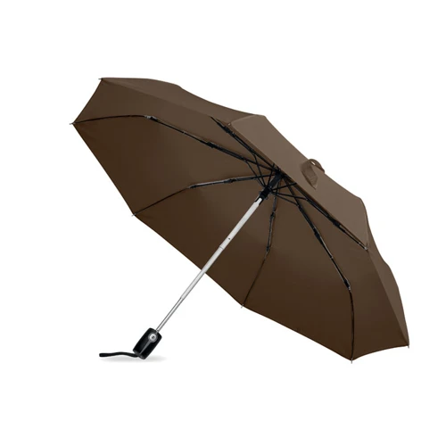 GENTLEMEN ⌀95cm/21″ összecsukható automata szélálló esernyő. Barna 