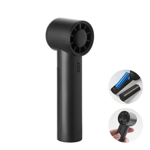 GLACI Mini kézi nagyseb. ventilátor Fekete 
