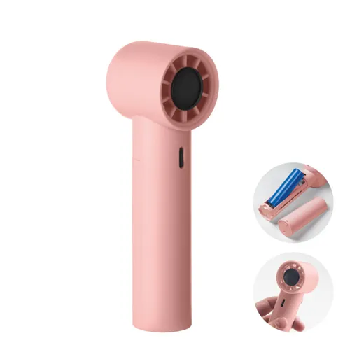GLACI Mini kézi nagyseb. ventilátor Babarózsaszín 