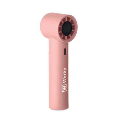 GLACI Mini kézi nagyseb. ventilátor Babarózsaszín 