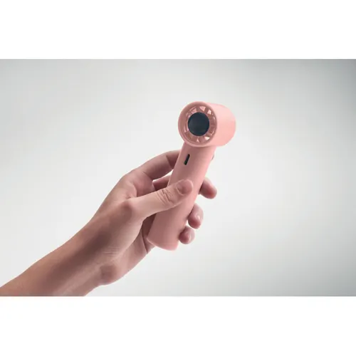 GLACI Mini kézi nagyseb. ventilátor Babarózsaszín 