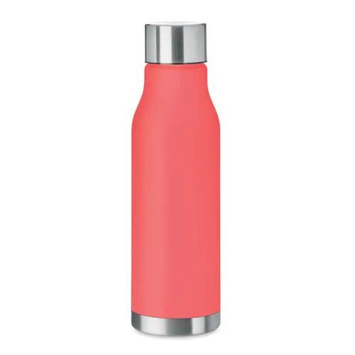 GLACIER RPET RPET palack, 600 ml Áttetsző Piros 