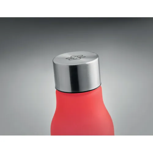 GLACIER RPET RPET palack, 600 ml Áttetsző Piros 