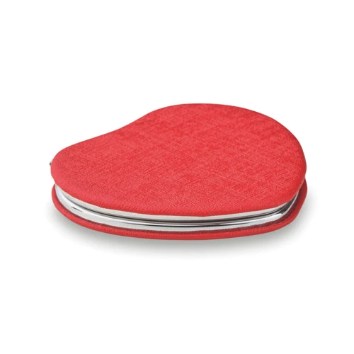 GLOW HEART Szív alakú PU tükör Piros 