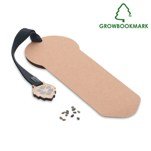 GROWBOOKMARK™ Fenyő könyvjelző bézs 