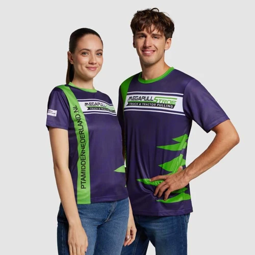 Hálós PES, kerek nyakú T-Shirt póló 145 g/m²  