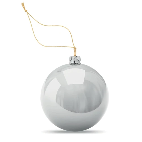 HAPPY BALL Gömbdísz szublimációhoz Ezüst 