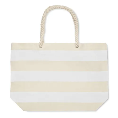 HEAVEN STRIPE Pamut strandtáska 220 g/m² Fehér 
