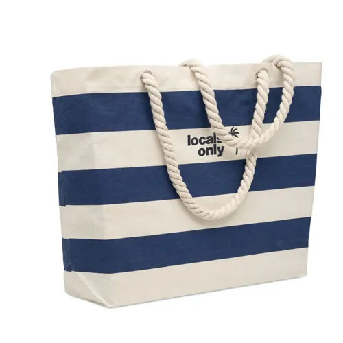 HEAVEN STRIPE Pamut strandtáska 220 g/m² Kék 