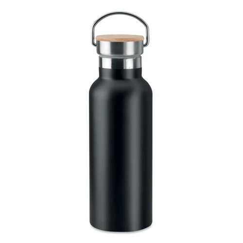 HELSINKI Duplafalú termosz, 500 ml Fekete 