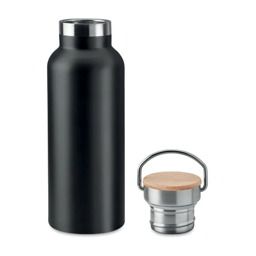 HELSINKI Duplafalú termosz, 500 ml Fekete 