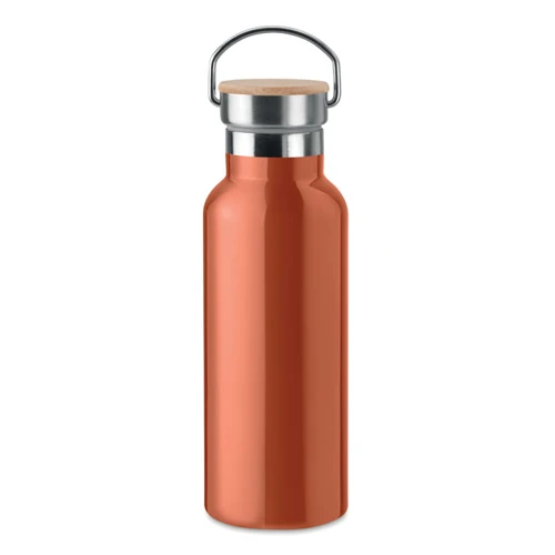 HELSINKI Duplafalú termosz, 500 ml Narancssárga 