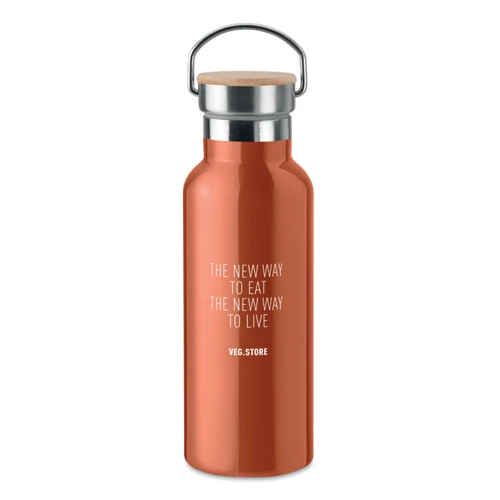 HELSINKI Duplafalú termosz, 500 ml Narancssárga 