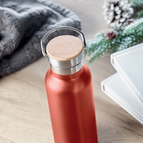 HELSINKI Duplafalú termosz, 500 ml Piros 