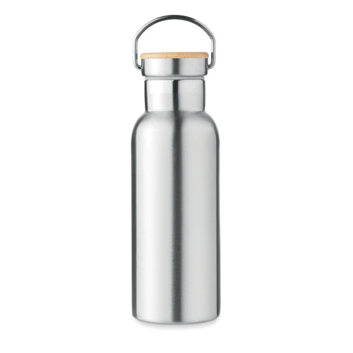 HELSINKI Duplafalú termosz, 500 ml Matt Ezüst 